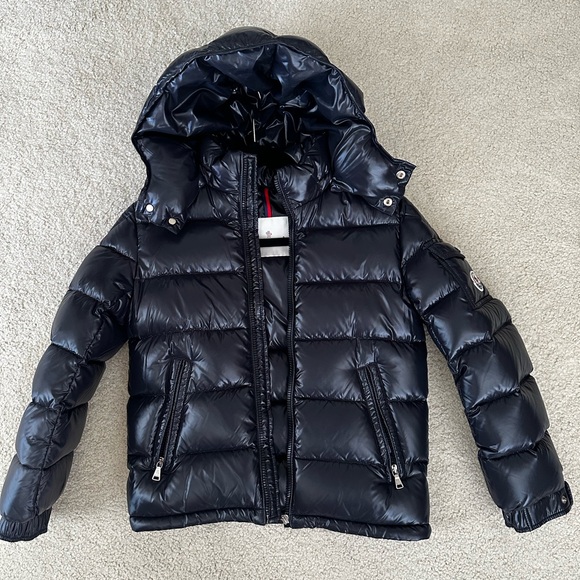 Moncler Boy’s Maya Down Puffer Jacket Navy - Picture 2 of 5